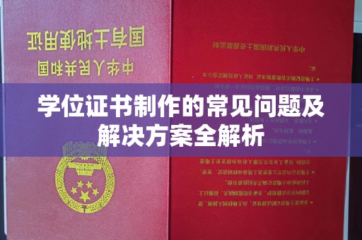 潮州学位证书制作的常见问题及解决方案全解析